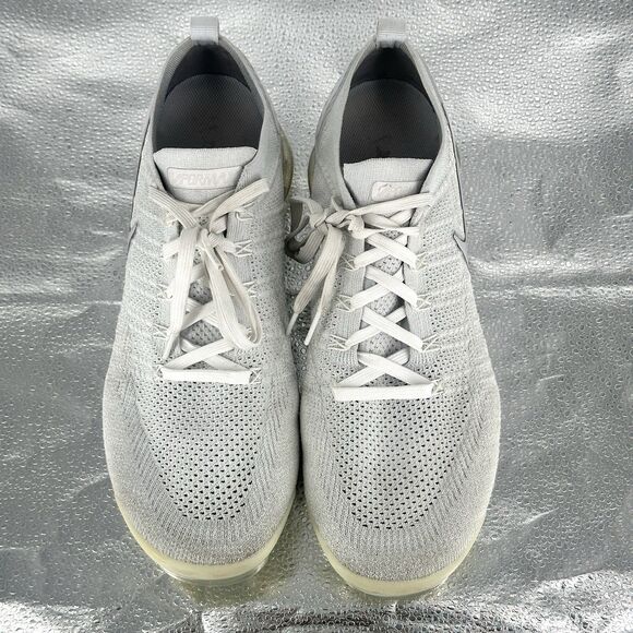 Nike Shoes Mens Size 14 Air Vapormax Flyknit 2 White Vast Grey Athletic main image 9